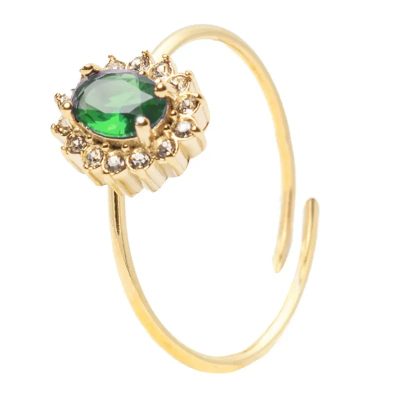 Anello Gemma Verde Gold Freddy FJ-40006