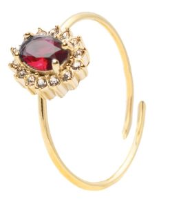 Anello Gemma Rossa Gold Freddy FJ-40007
