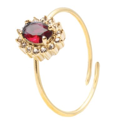 Anello Gemma Rossa Gold Freddy FJ-40007