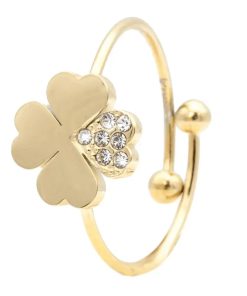 Anello Quadrifoglio Gold Freddy FJ-40014