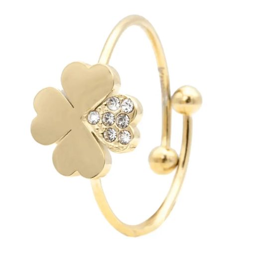 Anello Quadrifoglio Gold Freddy FJ-40014