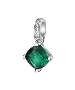 Pendente Brosway FLG15 argento 925 con zircone verde smeraldo