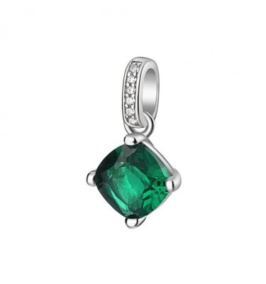 Pendente Brosway FLG15 argento 925 con zircone verde smeraldo