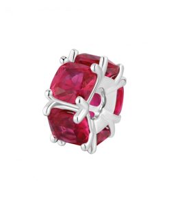 Charm Brosway FPR03 Fancy argento 925 con zirconi rubino