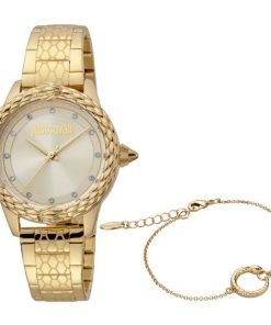 Just Cavalli JC1L144M0055 Set bracciale Animalier acciaio dorato