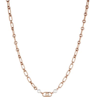 Collana Liu Jo LJ1737 Icona acciaio ramato a catena