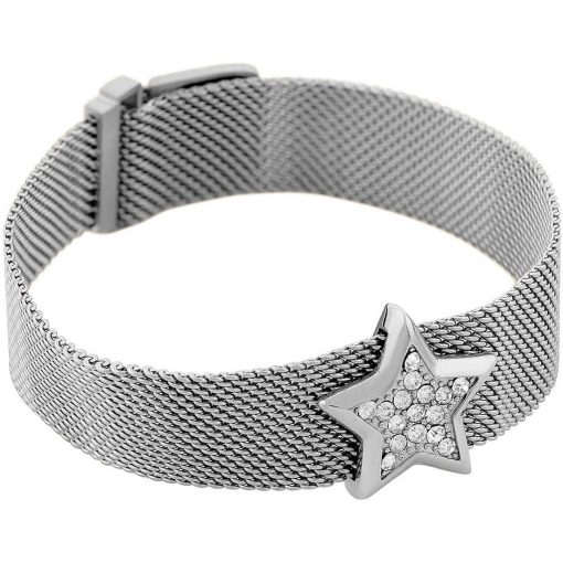 Bracciale Liu Jo LJ1870 Stella con zirconi maglia milano 23cm donna