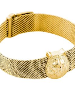 Bracciale Liu Jo LJ1876 Leone maglia milano dorato 23cm donna