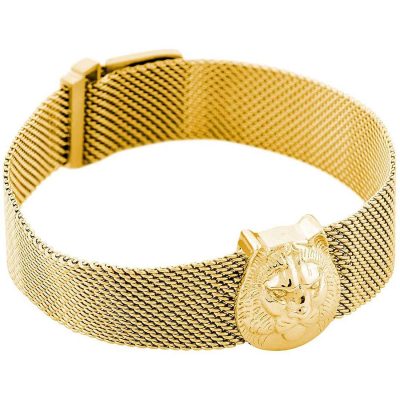 Bracciale Liu Jo LJ1876 Leone maglia milano dorato 23cm donna