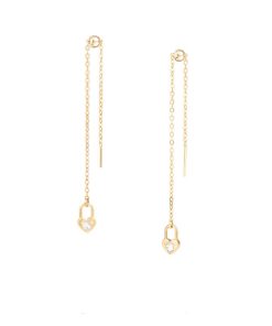 Orecchini Essential Pendenti Liu Jo LJ2141 lucchetto cuore gold