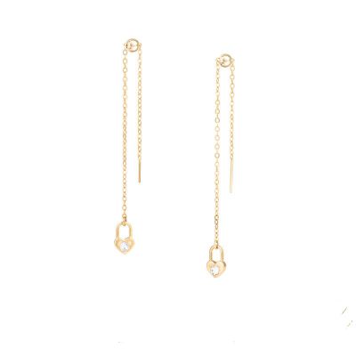 Orecchini Essential Pendenti Liu Jo LJ2141 lucchetto cuore gold