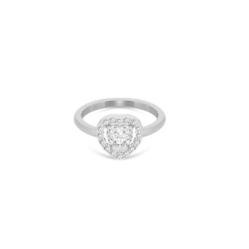 Anello Liu Jo LJ2252M14 con zircon cuore e brillantini acciaio misura 14