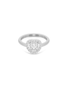 Anello Liu Jo LJ2252M18 con zircone cuore e brillantini acciaio misura 18