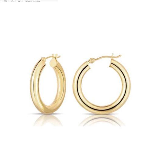 Orecchini Liu Jo LJ2374 cerchio diametro 2cm acciaio dorati