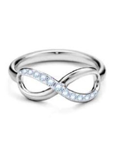 Anello Liu Jo LJ2519M16 acciaio simbolo infinito con zirconi misura 16