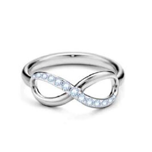 Anello Liu Jo LJ2519M16 acciaio simbolo infinito con zirconi misura 16