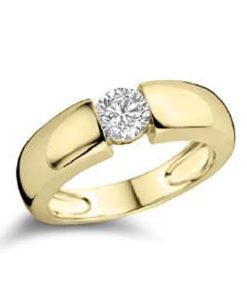 Anello Liu Jo LJ2589M12 acciaio dorato donna con zircone bianco misura 12