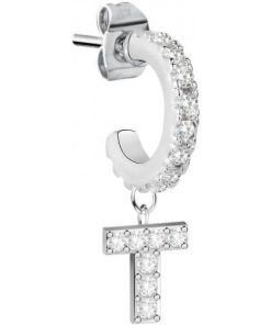 Orecchino semicerchio con lettera T La Petite Story LPS02ARQ77