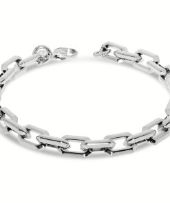 Bracciale uomo acciaio silver catena larga 21cm Liu Jo MLJ429