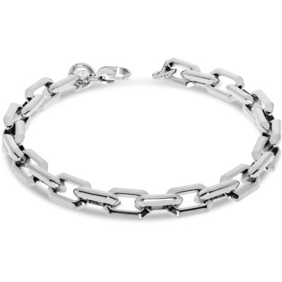 Bracciale uomo acciaio silver catena larga 21cm Liu Jo MLJ429