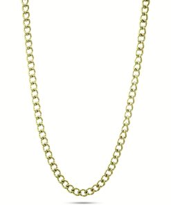 Collana uomo acciaio dorato a catena larga 55cm Liu Jo MLJ433
