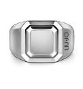 Anello uomo acciaio con rilievo squadrato misura 30 Liu Jo MLJ476M30