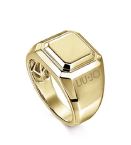 Anello uomo dorato con rilievo squadrato misura 26 Liu Jo MLJ477M26