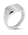Anello uomo acciaio liscio rettangolare misura 18 Liu Jo MLJ483M18