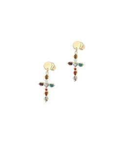 Orecchini RB TRADITION croce gold Rocco Barocco RBJ0022GP