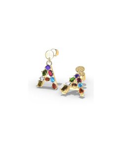 Orecchini RB FIRST LETTER A gold Rocco Barocco RBJ0028GP