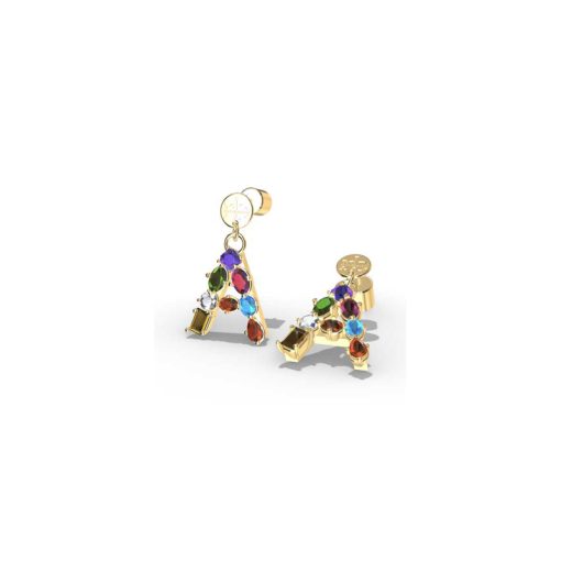 Orecchini RB FIRST LETTER A gold Rocco Barocco RBJ0028GP