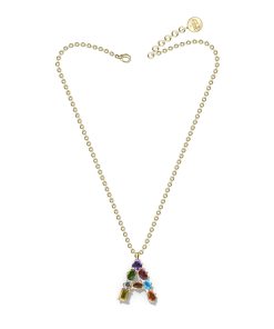 Collana RB FIRST LETTER A gold Rocco Barocco RBJ0032GP