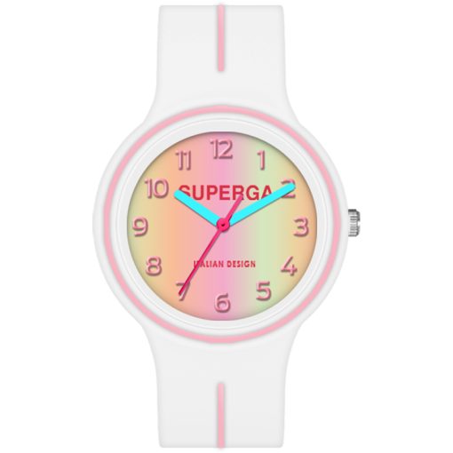 Superga STC129 Rainbow Samll bambino silicone bianco