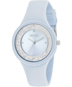 Liu Jo TLJ1760 Dancing silicone azzurro chiaro con brillantini