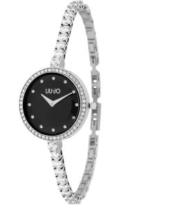 Liu Jo TLJ1870 Desiré bracciale con pietre e vetro diamante acciaio nero