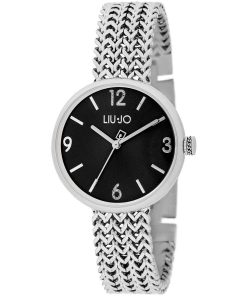 Liu Jo TLJ2075 Encandré  acciaio silver e nero a catena donna