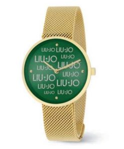 Liu Jo TLJ2157 Magic acciaio maglia milano dorato e verde con scritte