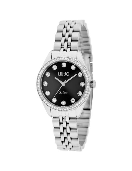 Liu Jo TLJ2253 Deluxe acciaio silver e nero con brillantini donna
