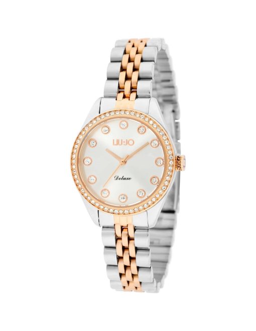 Liu Jo TLJ2260 Deluxe acciaio bicolore ramato con brillantini donna