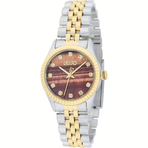 Liu Jo TLJ2314 Tiny Tiger Eye Brown bicolore gold