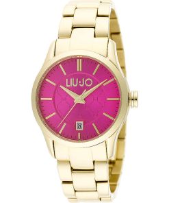 Liu Jo TLJ887 Tess casual acciaio donna dorato con quadrante fucsia