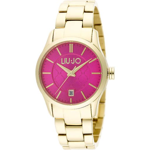 Liu Jo TLJ887 Tess casual acciaio donna dorato con quadrante fucsia