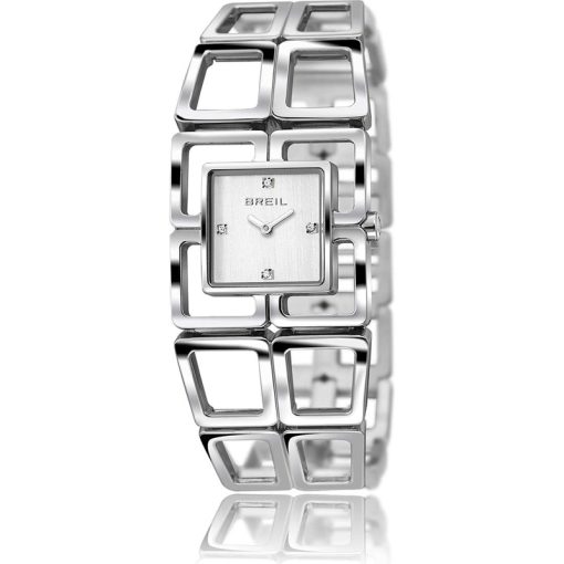 Breil TW1112 B Glam donna solo tempo rettangolare in acciaio