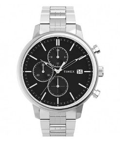 Timex TW2V01600 Chicago cronografo uomo acciaio nero