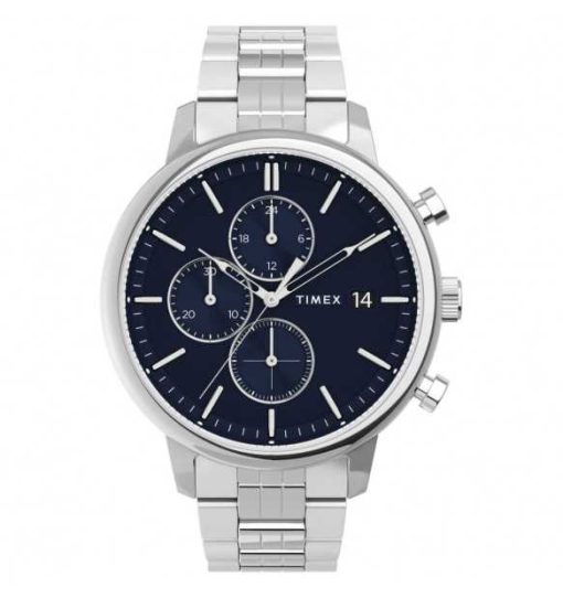 Timex TW2V01700 Chicago cronografo  uomo acciaio blu