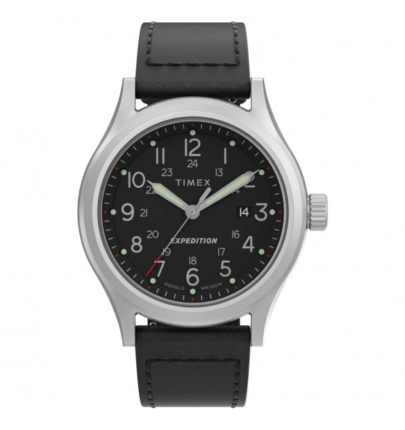 Timex TW2V07400 Timex Expedition Sierra Pelle nero