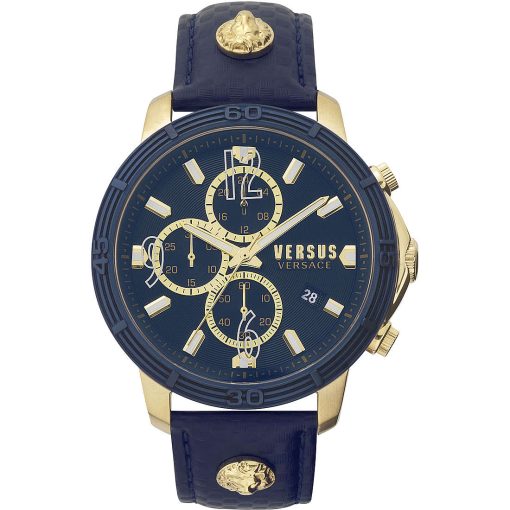Versus by Versace VSPHJ0220 Bicocca pelle blu uomo