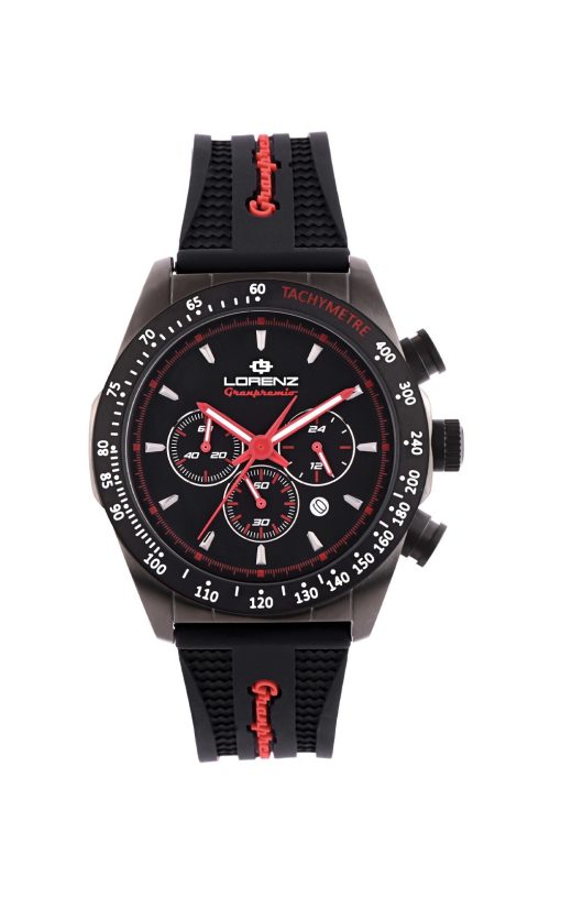 Lorenz 030233AA Granpremio silicone pneumatico cronografo rosso