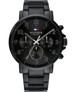 Tommy Hilfiger 1710383 Daniel multifunzione acciaio nero uomo