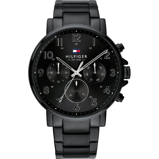 Tommy Hilfiger 1710383 Daniel multifunzione acciaio nero uomo